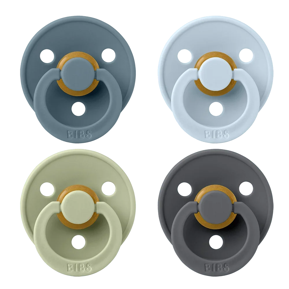 BIBS Colour Pacifiers 4 Pack Latex