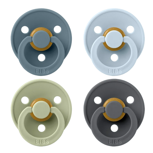 BIBS Colour Pacifiers 4 Pack Latex