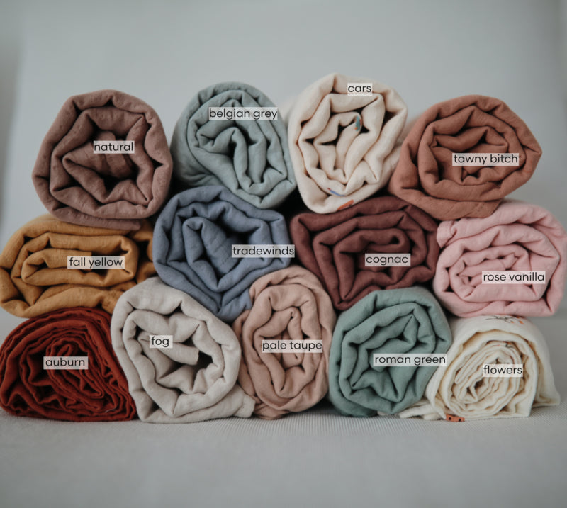 Mushie Organic Cotton Muslin Swaddle Blanket