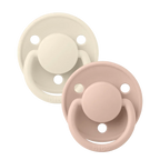 BIBS De Lux Pacifiers 2 Pack Ivory/Blush