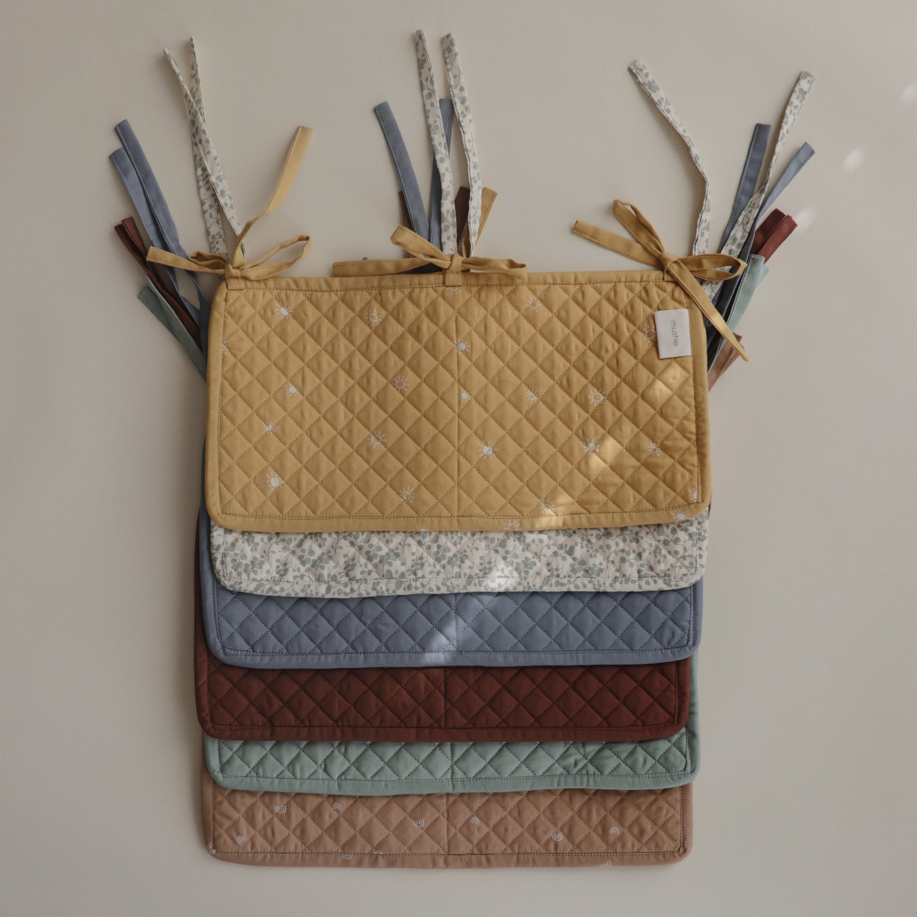 Mushie Cot Storage Pocket Tradewinds