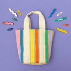 Mimi & Lula Rainbow Ribbon Basket Bag