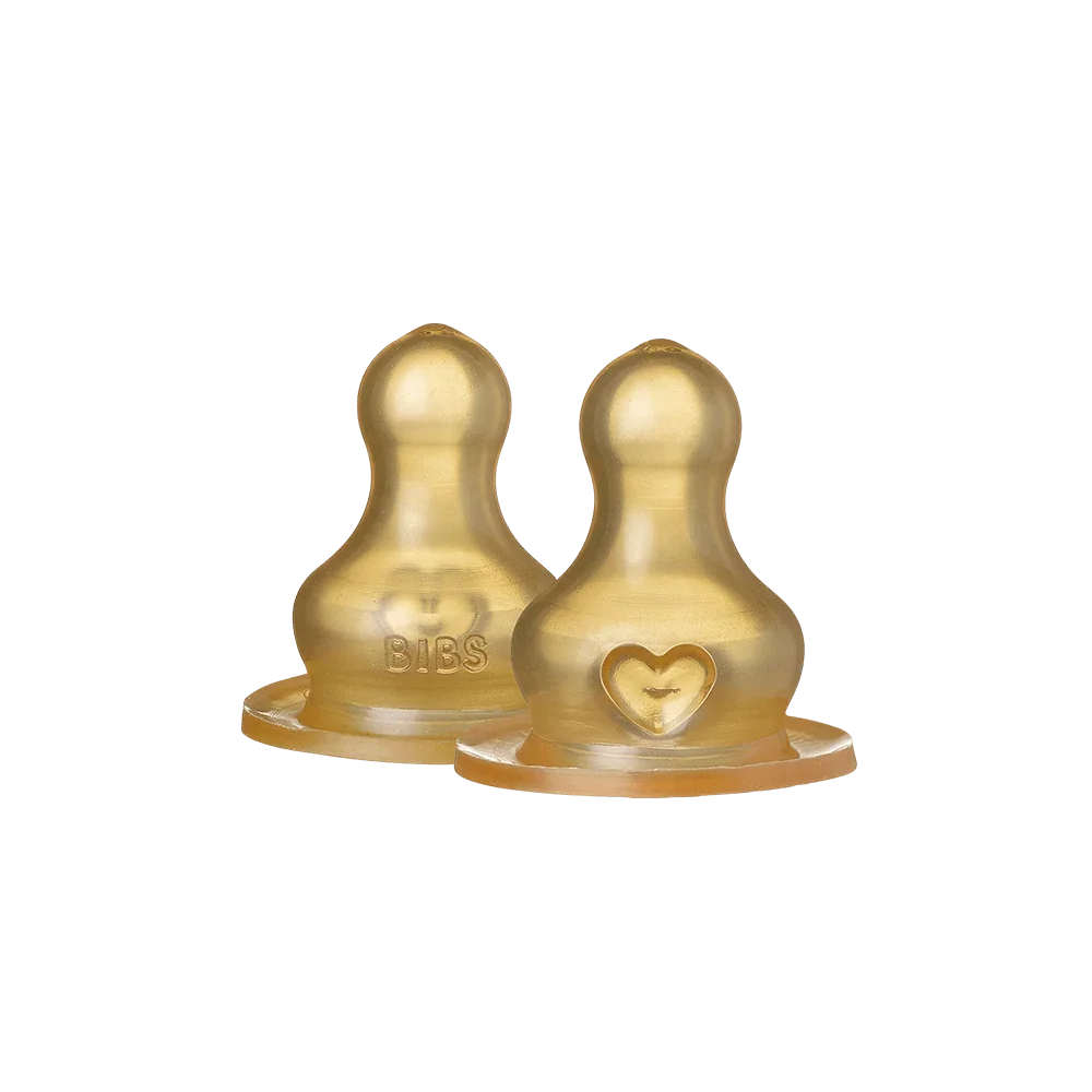 BIBS Bottle Latex Nipple 2 Pack