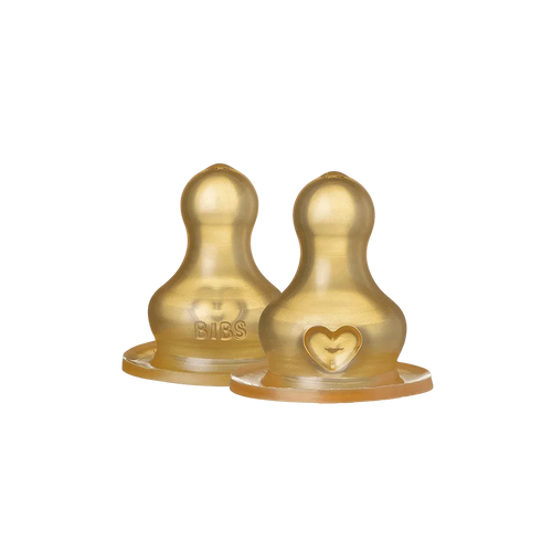 BIBS Bottle Latex Nipple 2 Pack