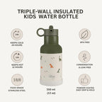 Citron Dino Kids Water Bottle