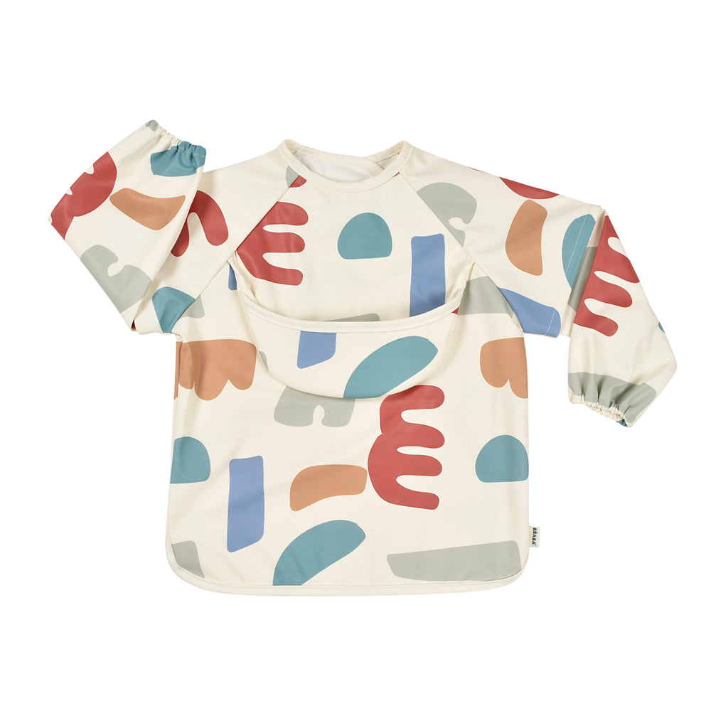 BÉABA Bib with Removable Sleeves Playful