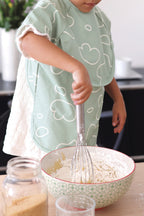 Beaba Bib with Removable Sleeves Sage Green