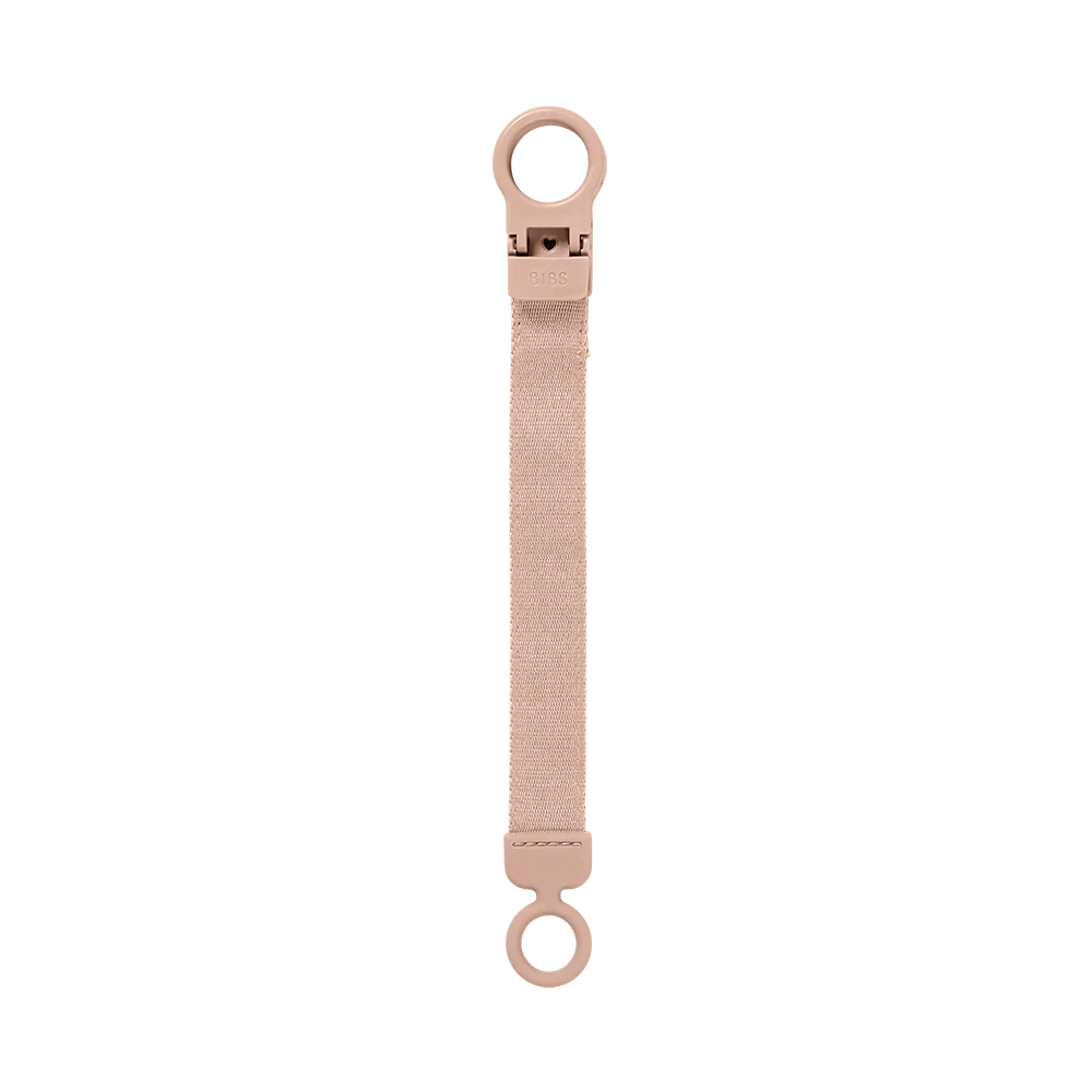BIBS Pacifier Clip Loop Blush