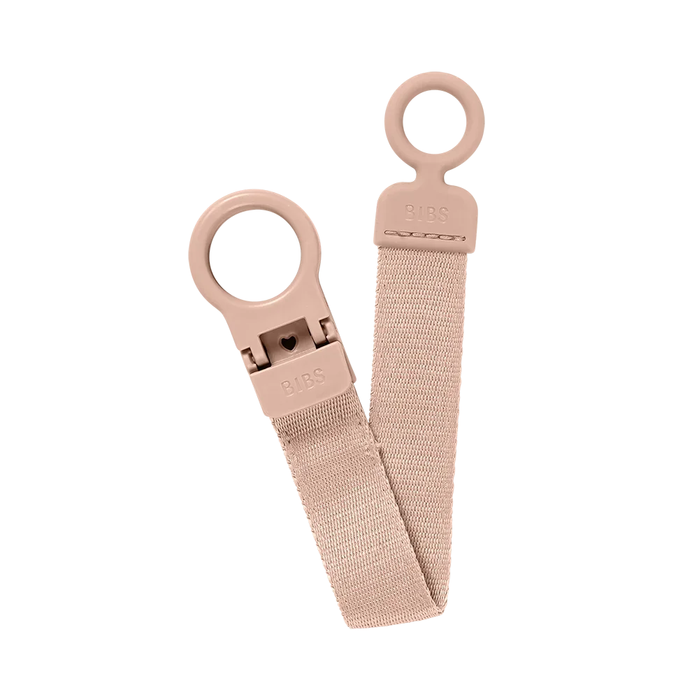 BIBS Pacifier Clip Loop Blush