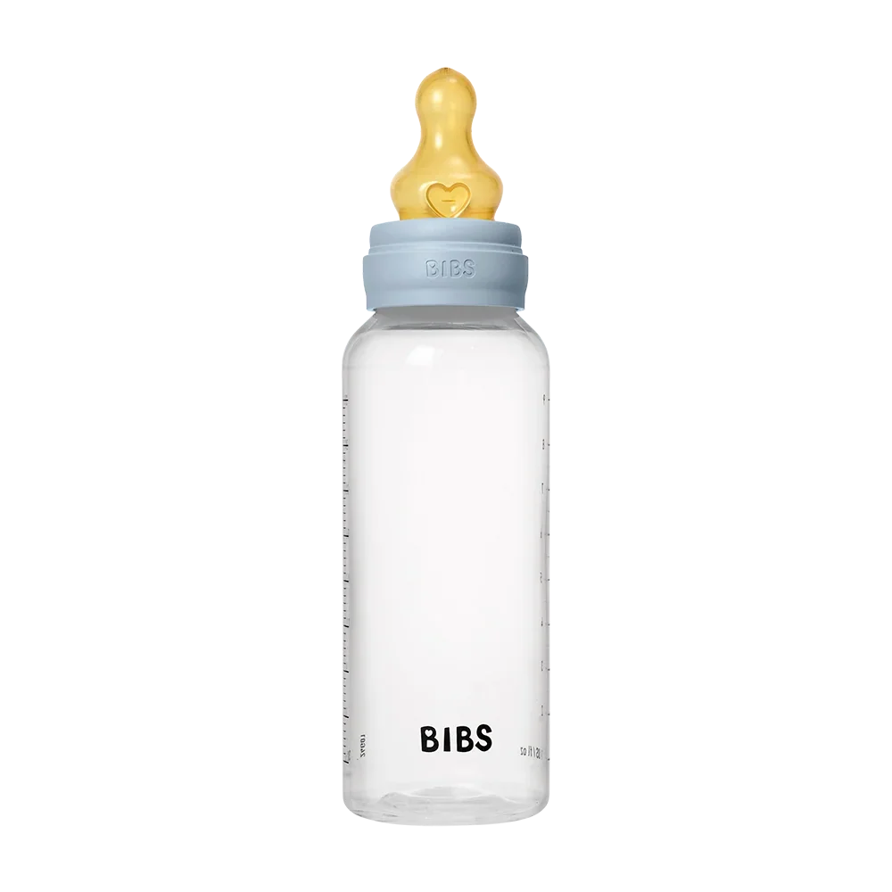 BIBS Baby BPA-Free PP Bottle Set 9.1 fl oz Latex Baby Blue