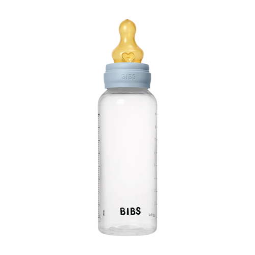 BIBS Baby BPA-Free PP Bottle Set 9.1 fl oz Latex Baby Blue
