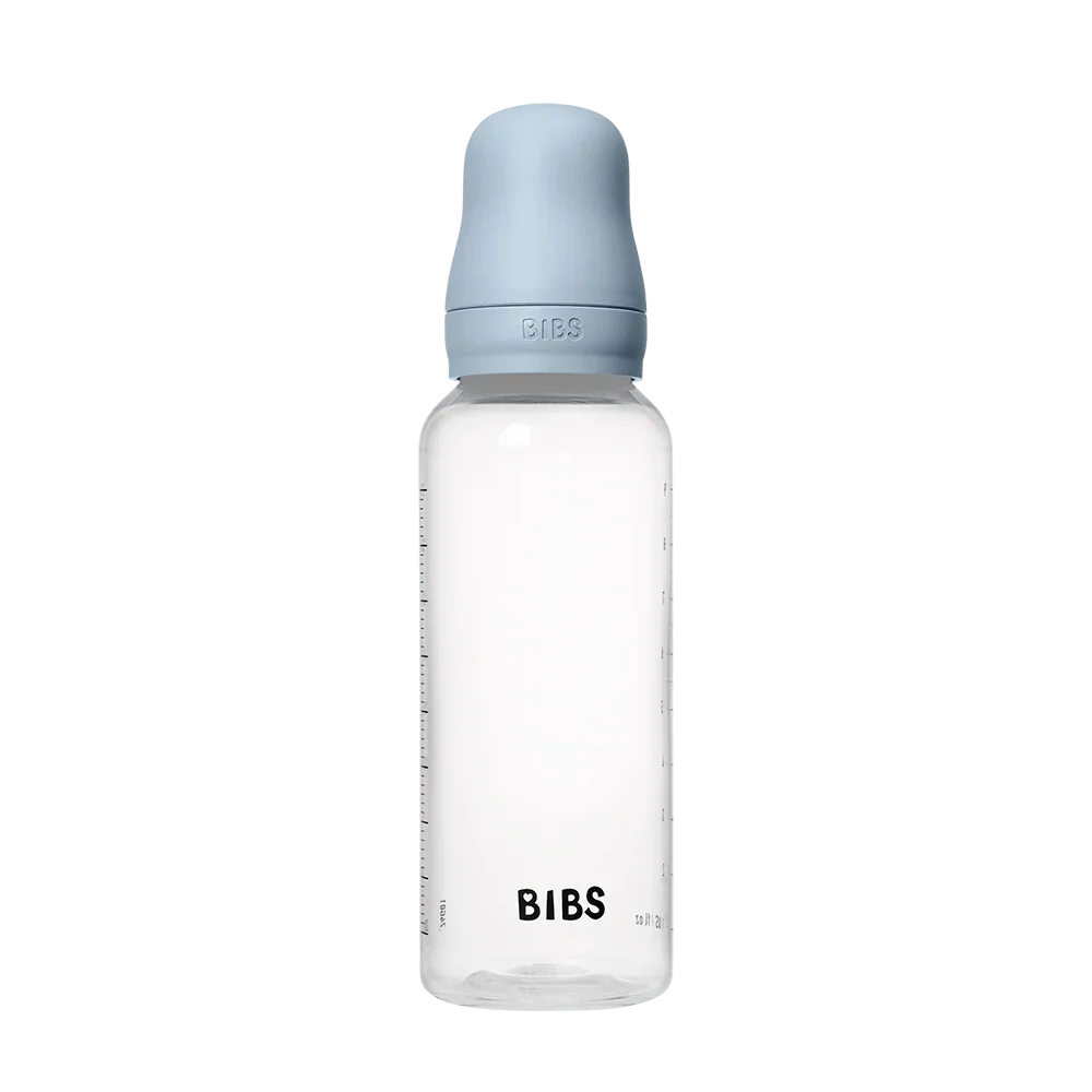 BIBS Baby BPA-Free PP Bottle Set 9.1 fl oz Latex Baby Blue