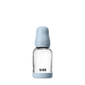 BIBS Baby Glass Bottle Set 4 fl oz Latex Baby Blue