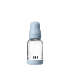 BIBS Baby Glass Bottle Set 4 fl oz Latex Baby Blue