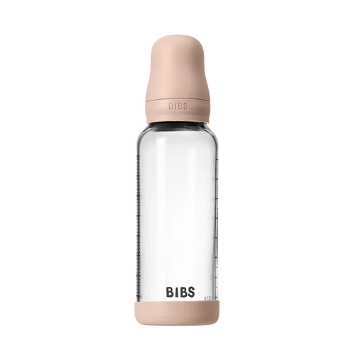 BIBS Baby Glass Bottle Set 8.1 fl oz Latex Blush