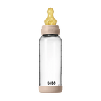 BIBS Baby Glass Bottle Set 8.1 fl oz Latex Blush