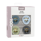 BIBS Colour Pacifiers 4 Pack Latex