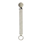 BIBS Pacifier Clip Ribbon Sand