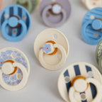 BIBS STUDIO Colour Pacifiers 2 Pack Jasmine Fossil Grey Mix