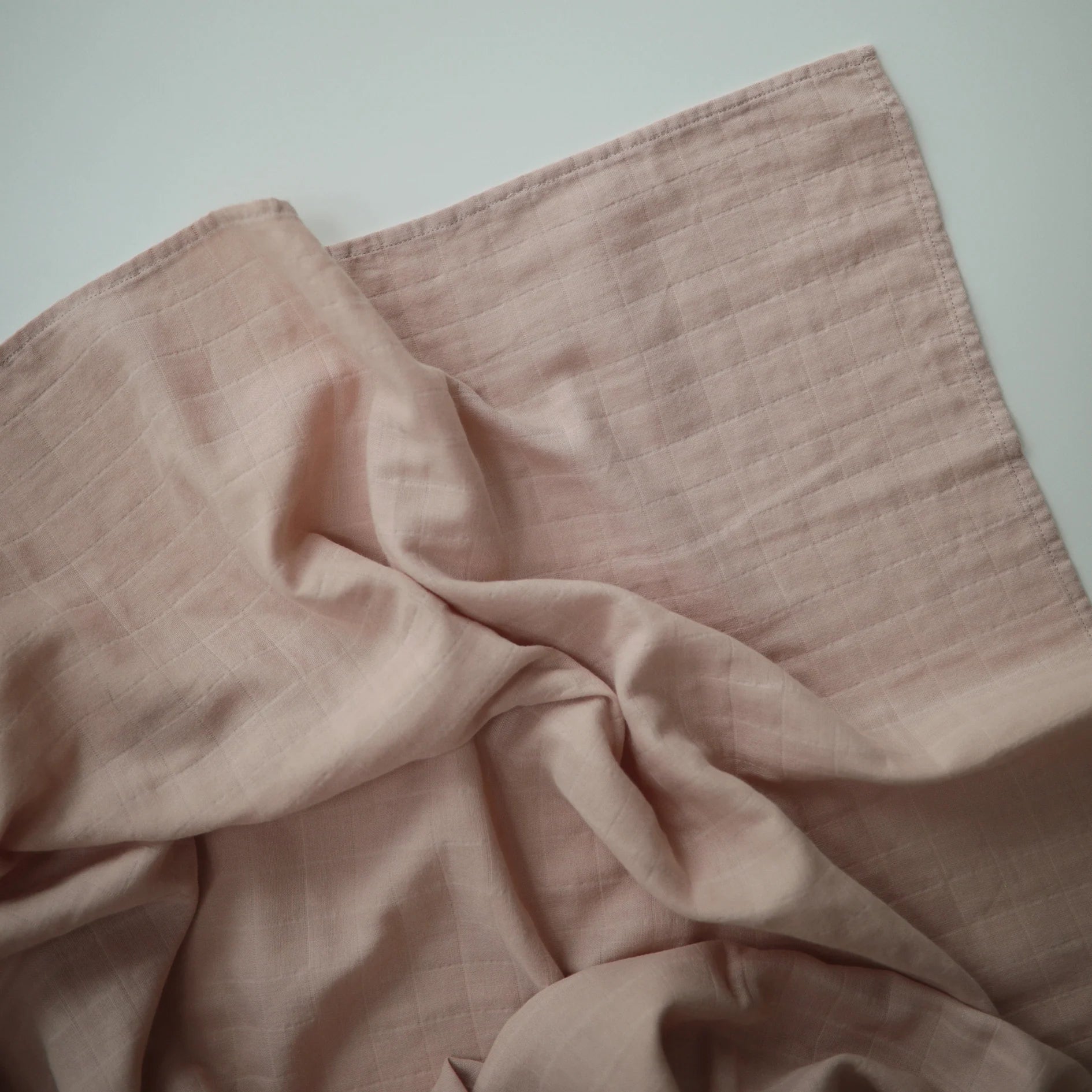 Mushie Organic Cotton Muslin Swaddle Blanket
