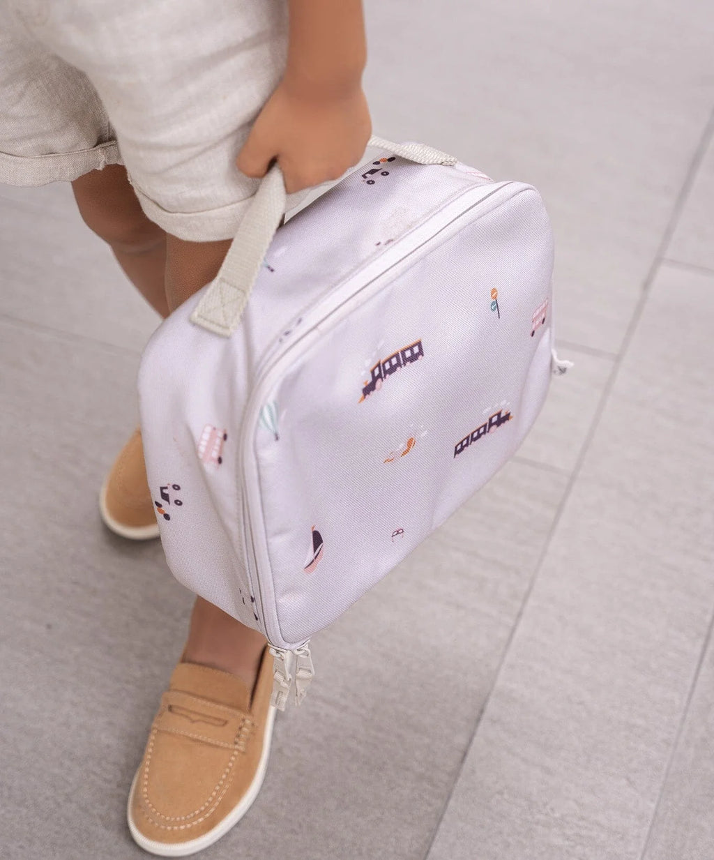 Citron Vehicles Insulated Square Lunch Bag
