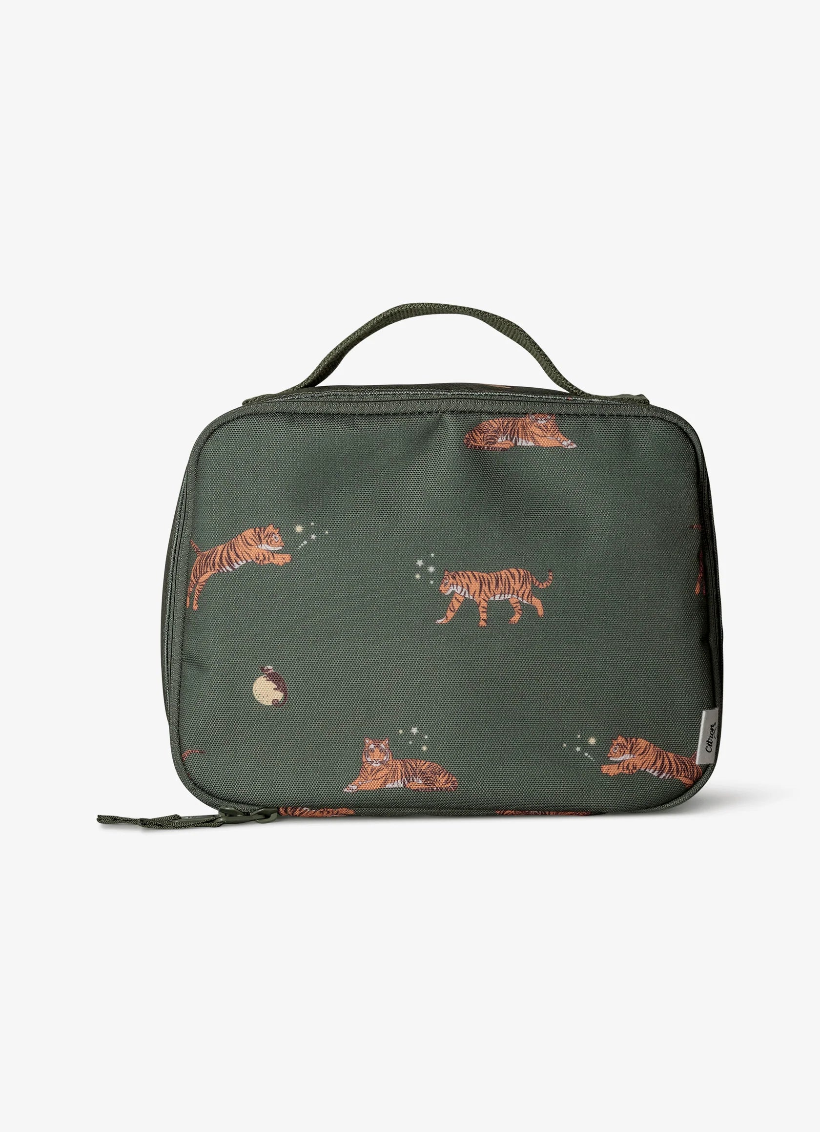 Citron Tiger Insulated Square Lunch Bag