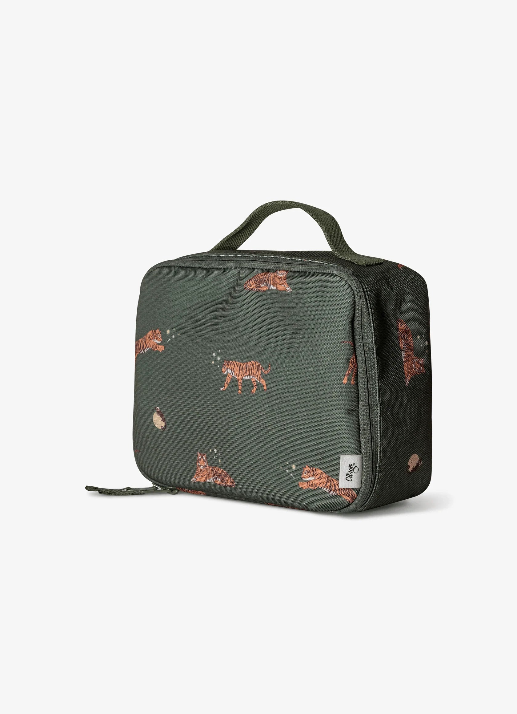 Citron Tiger Insulated Square Lunch Bag
