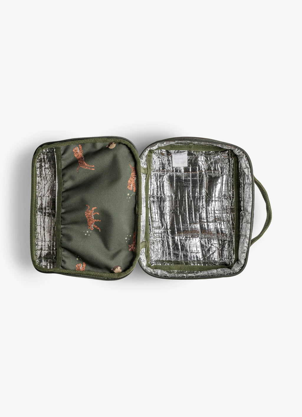 Citron Tiger Insulated Square Lunch Bag