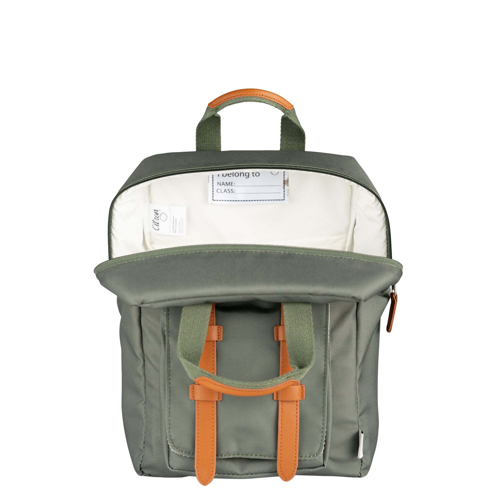 Citron Olive Green Kids Backpack