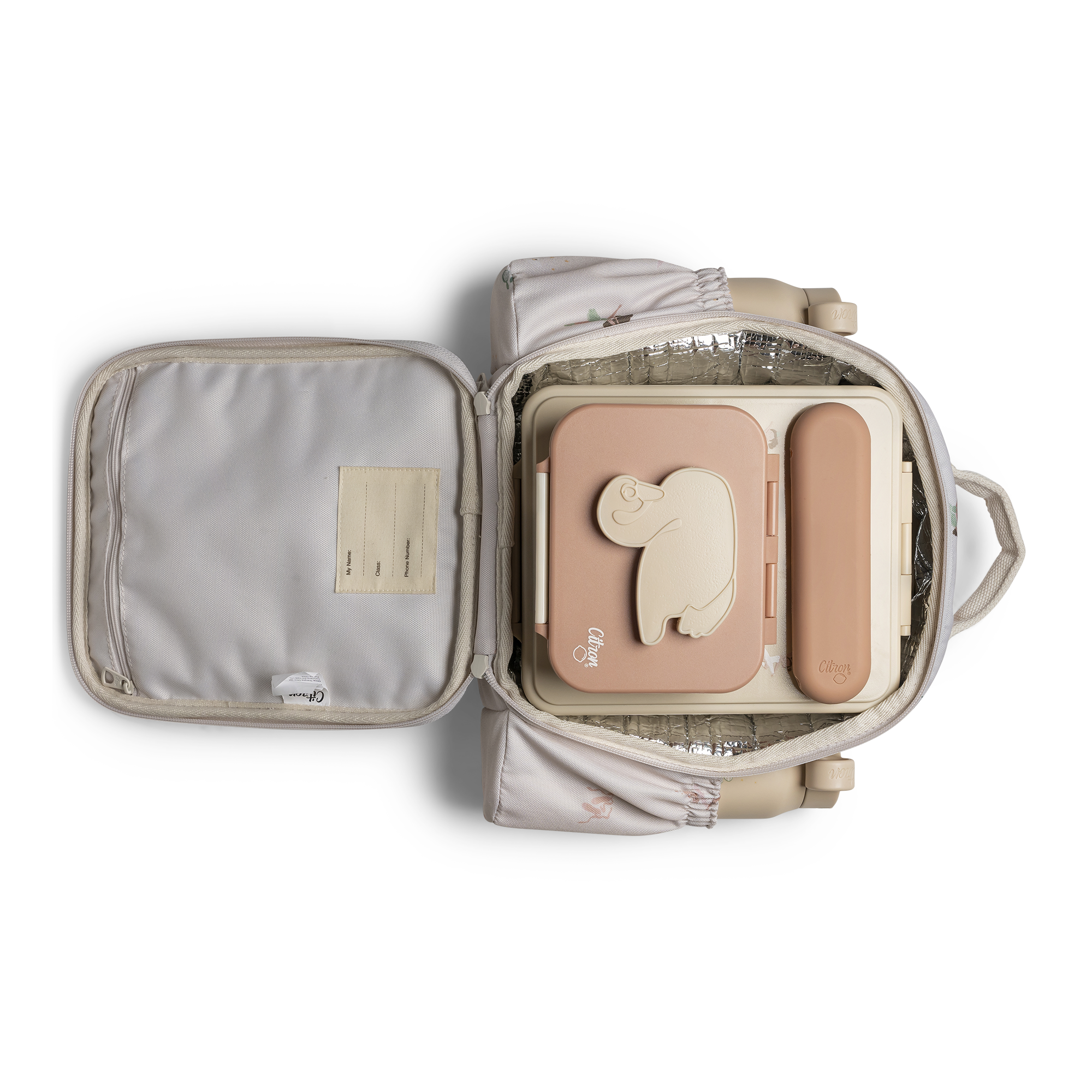 Citron Ballerina Thermal Lunch Bag Backpack