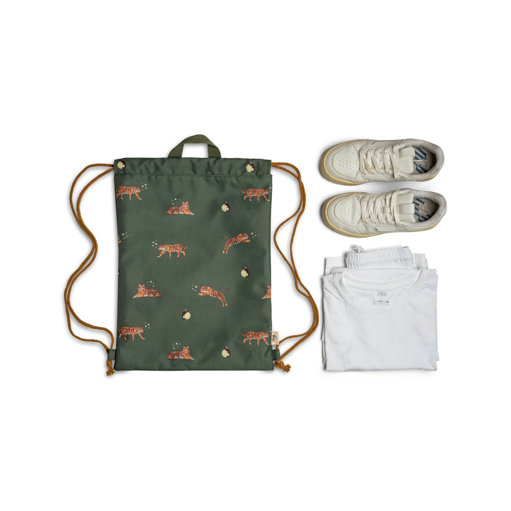 Citron Drawstring Wet Bag Tiger