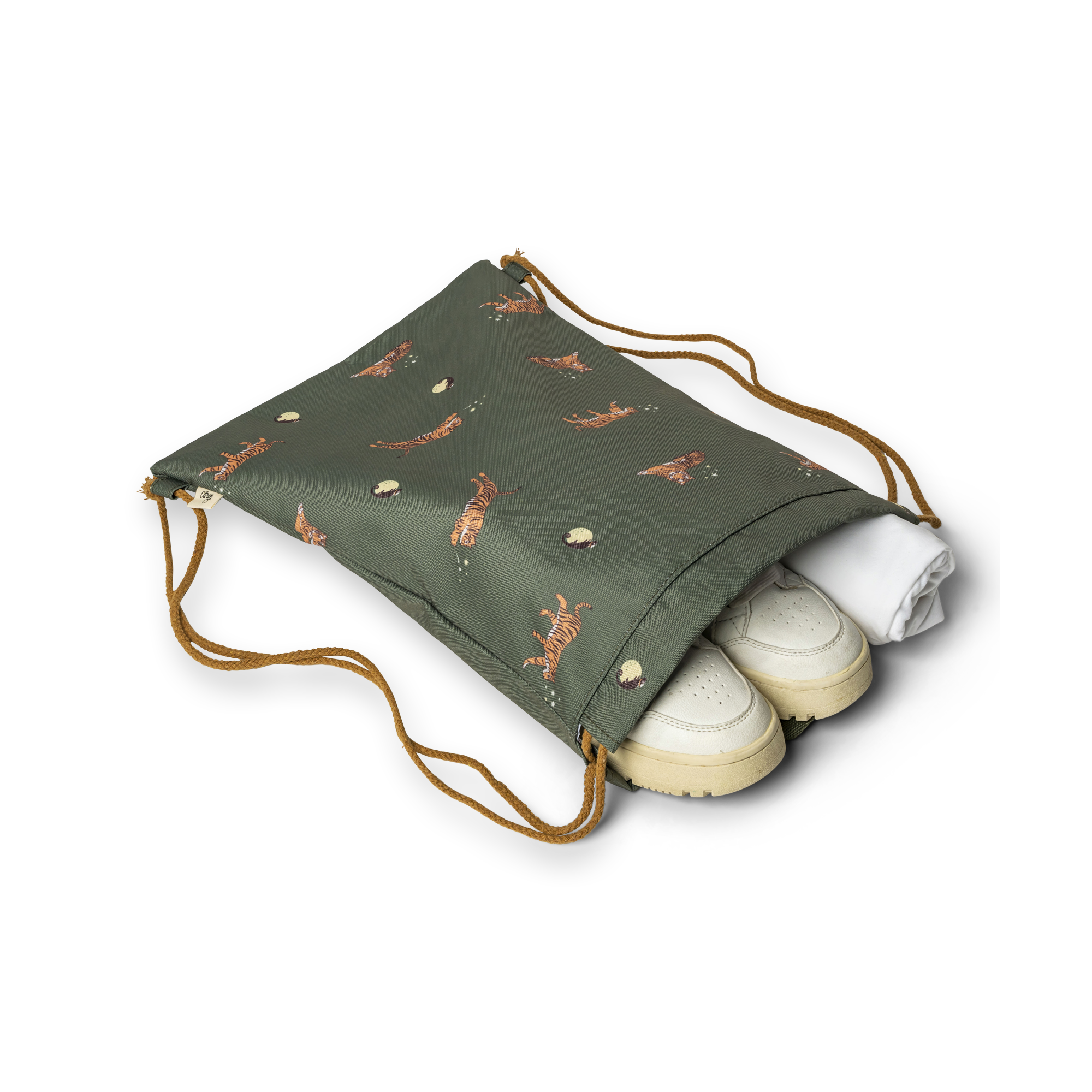 Citron Drawstring Wet Bag Tiger
