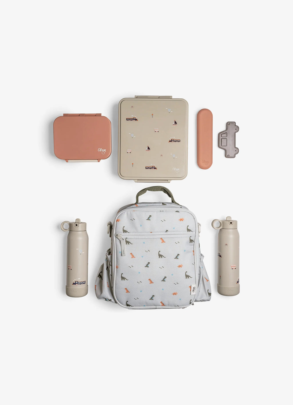 Citron Dino Thermal Lunch Bag Backpack
