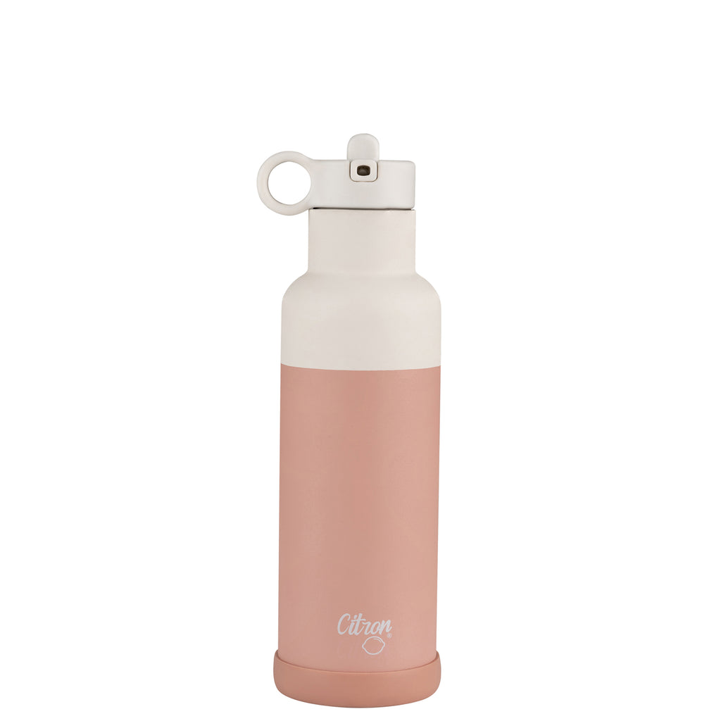 Citron Blush Pink Insulated Water Bottle 500ml