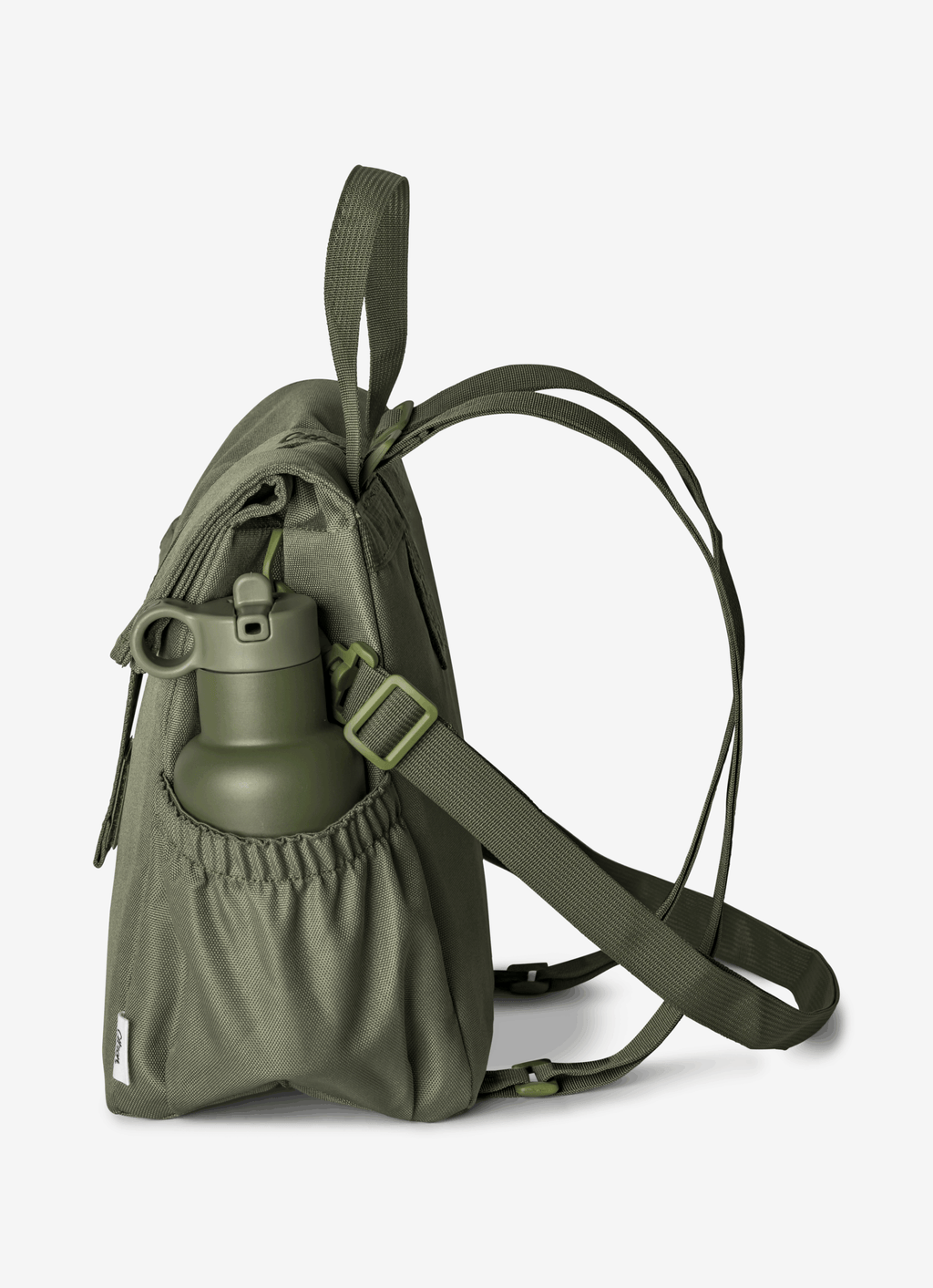Citron Olive Green Insulated Rollup Lunch Bag