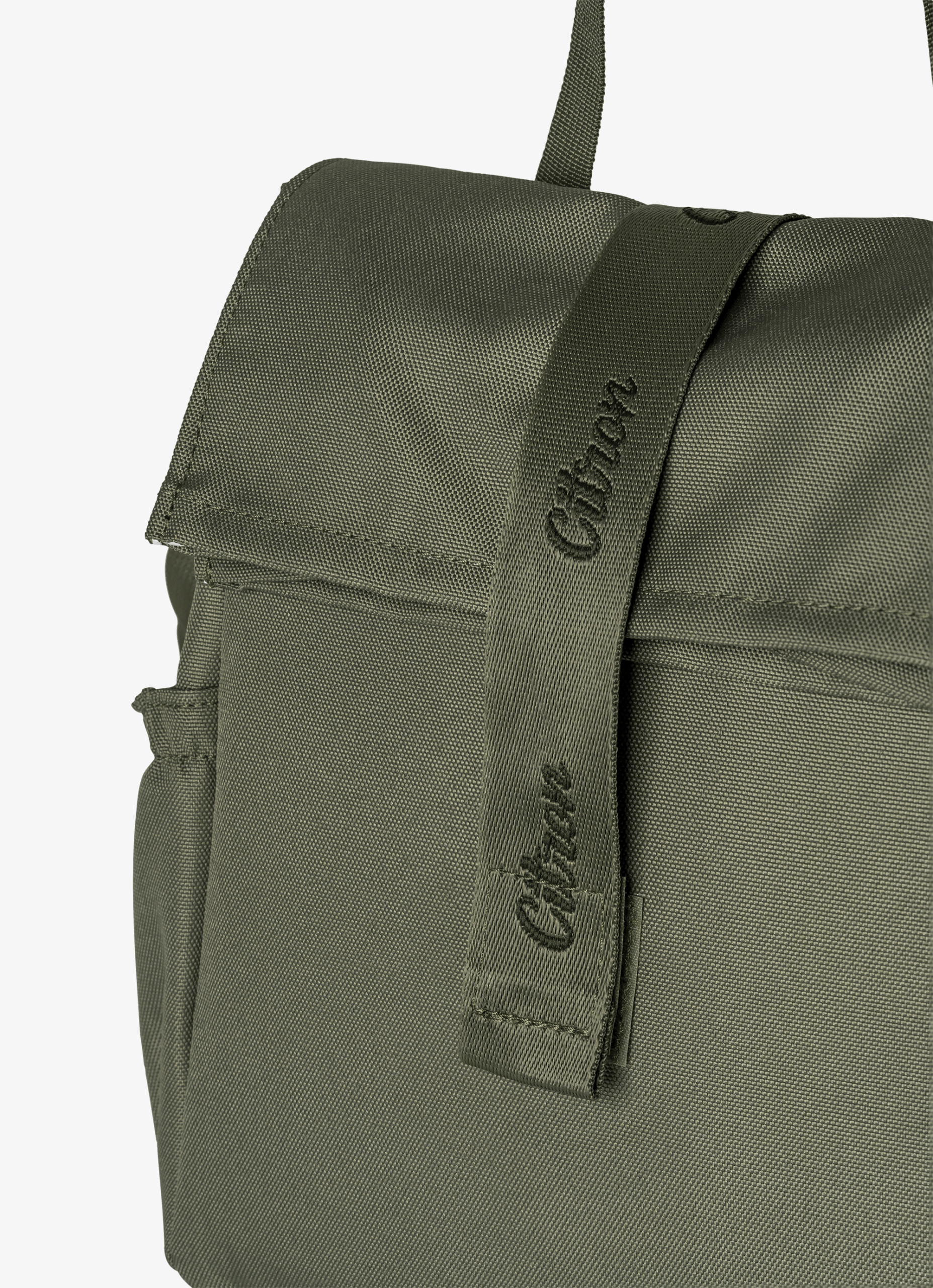 Citron Olive Green Insulated Rollup Lunch Bag