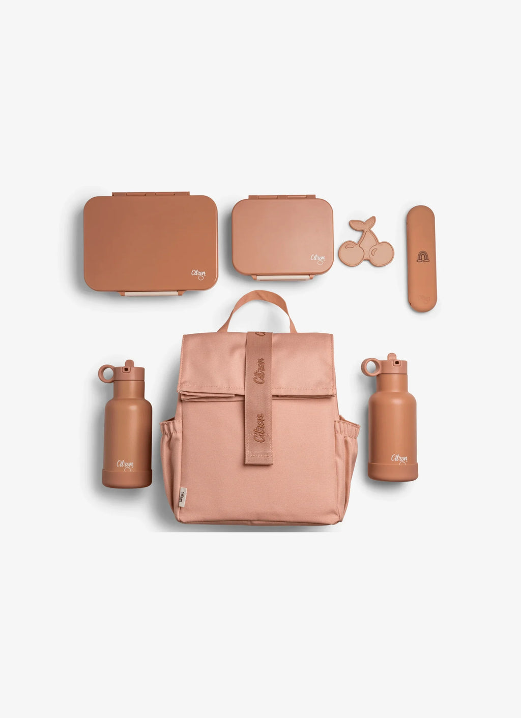 Citron Blush Pink Insulated Rollup Lunch Bag