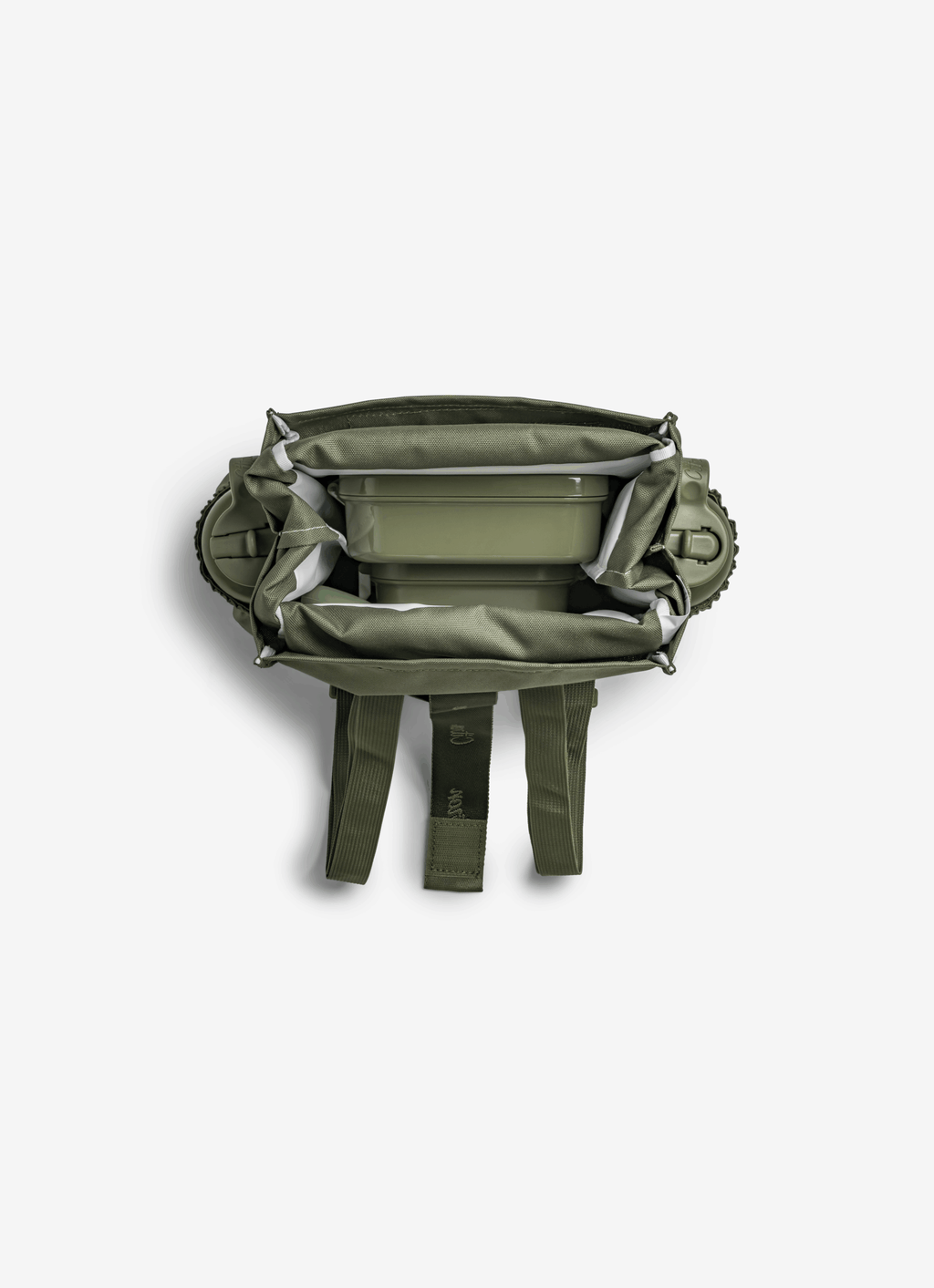 Citron Olive Green Insulated Rollup Lunch Bag