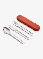 Citron Stainless Steel Brick Cutlery Set with Case
