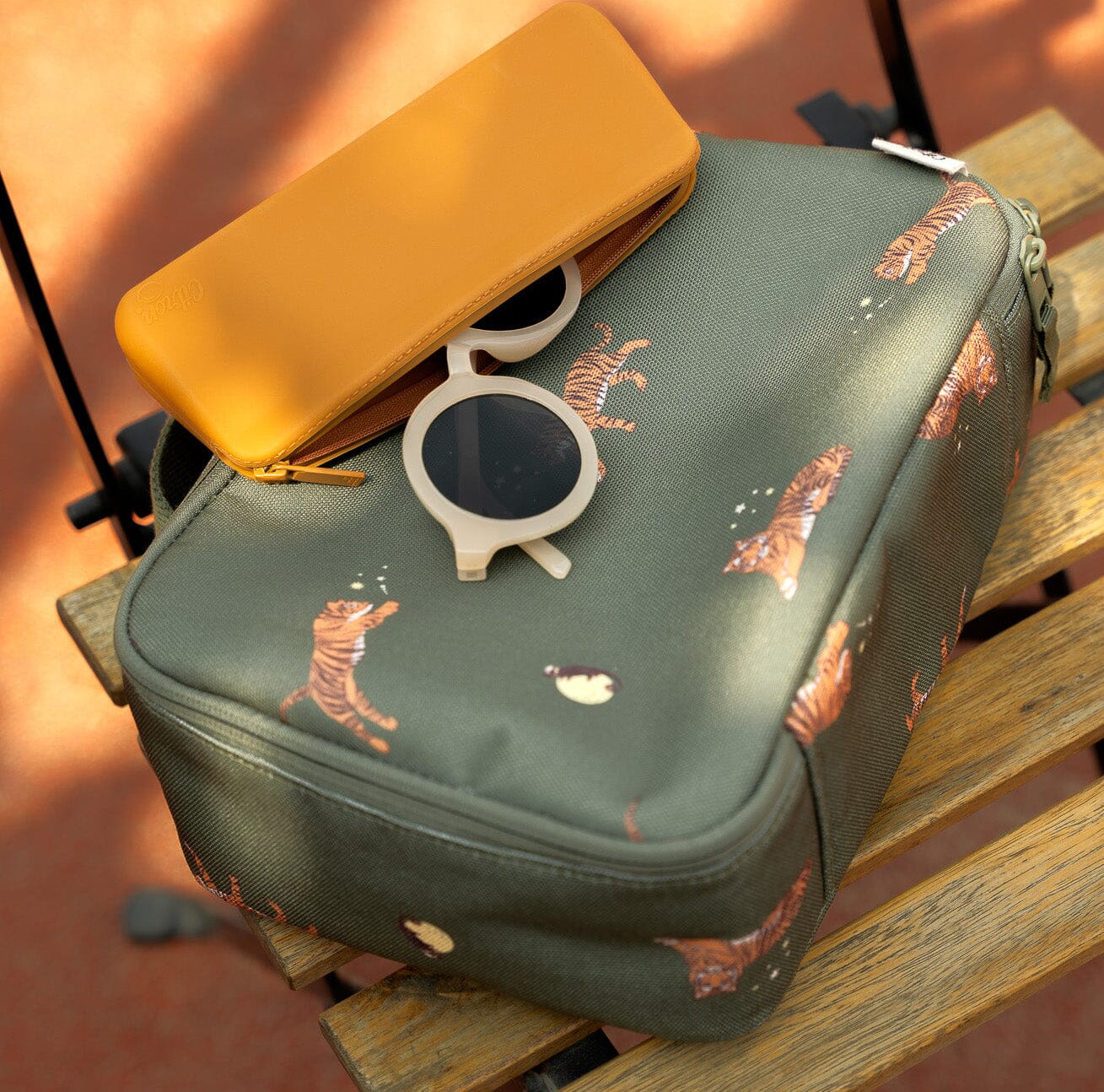 Citron Tiger Insulated Square Lunch Bag