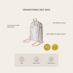 Citron Drawstring Wet Bag Tiger