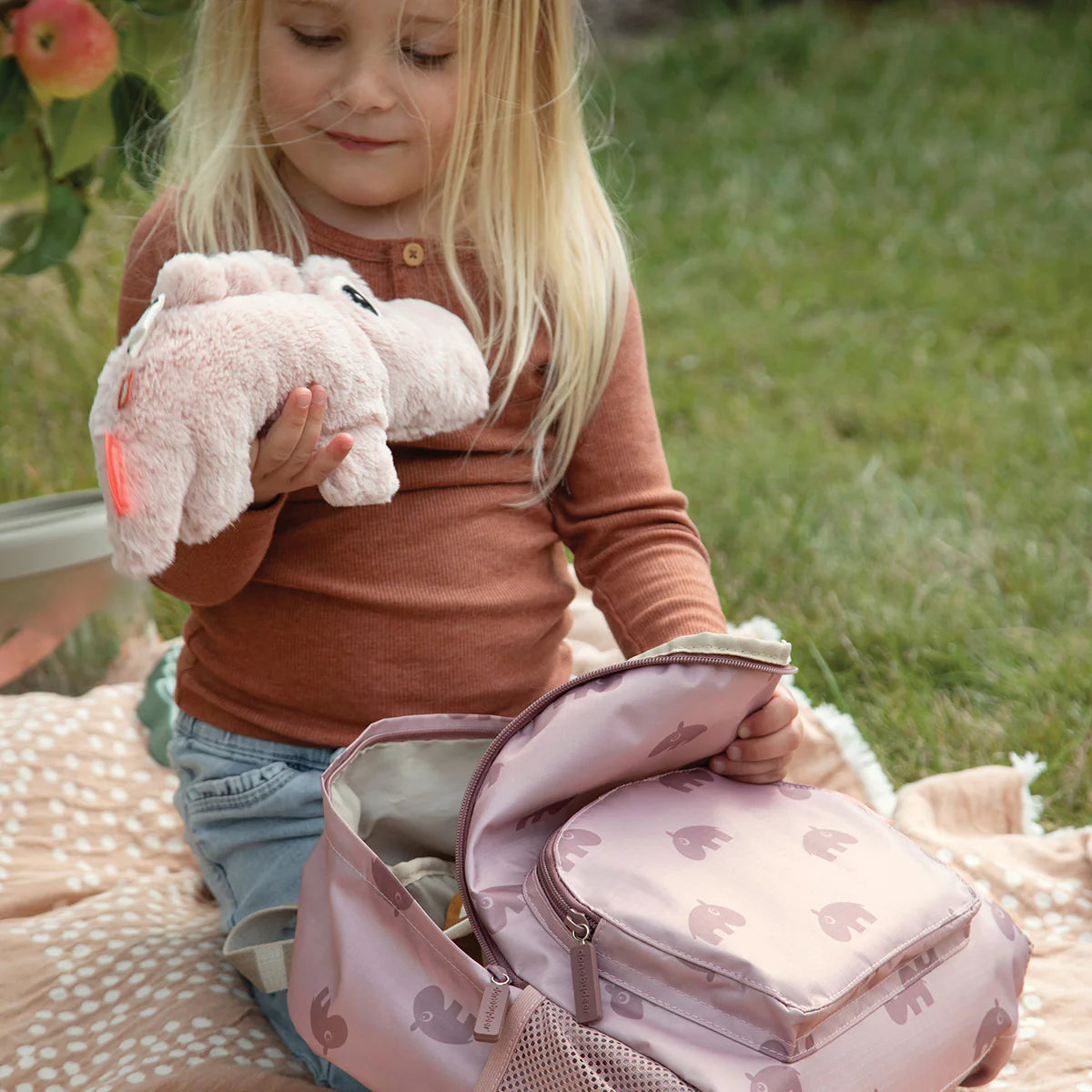 Done By Deer Ozzo Kids Backpack Powder Pink