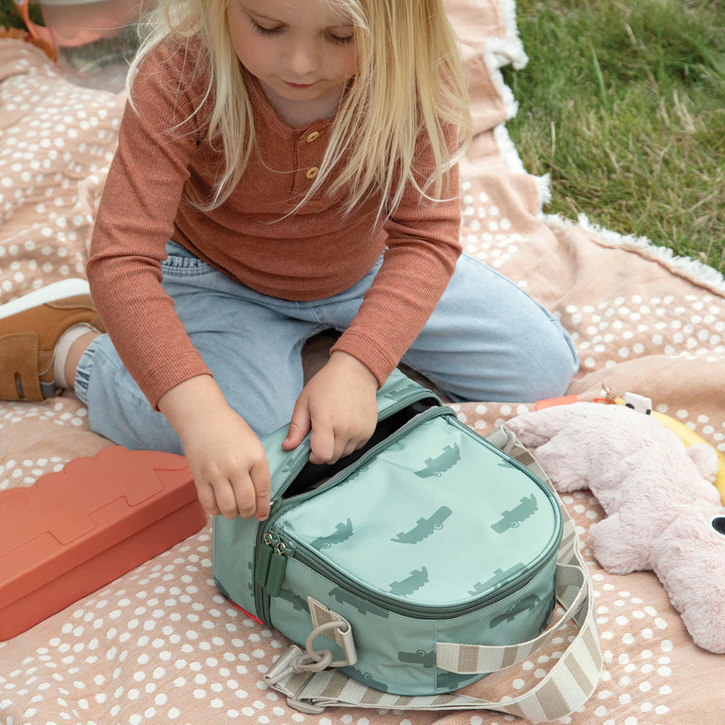 Done By Deer Ozzo Kids Insulated Lunch Bag Powder Pink