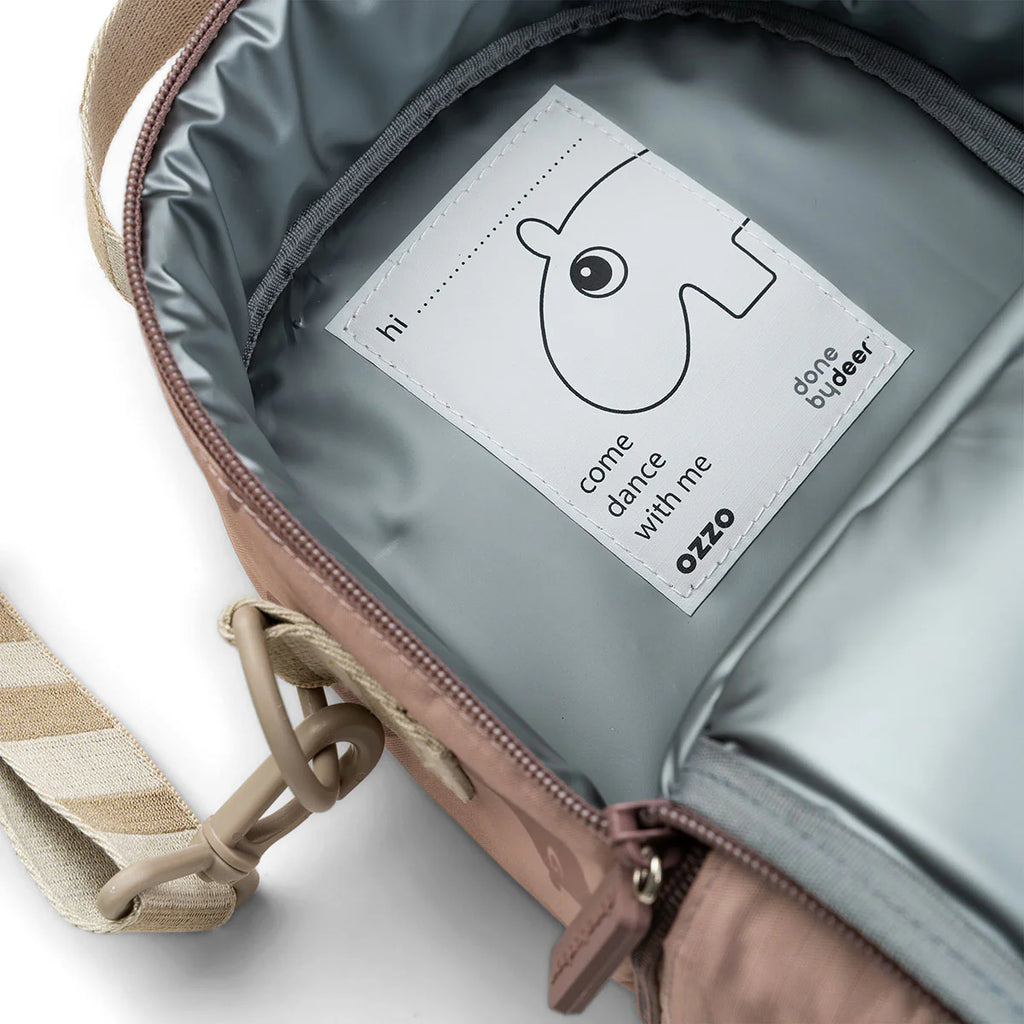 Done By Deer Ozzo Kids Insulated Lunch Bag Powder Pink