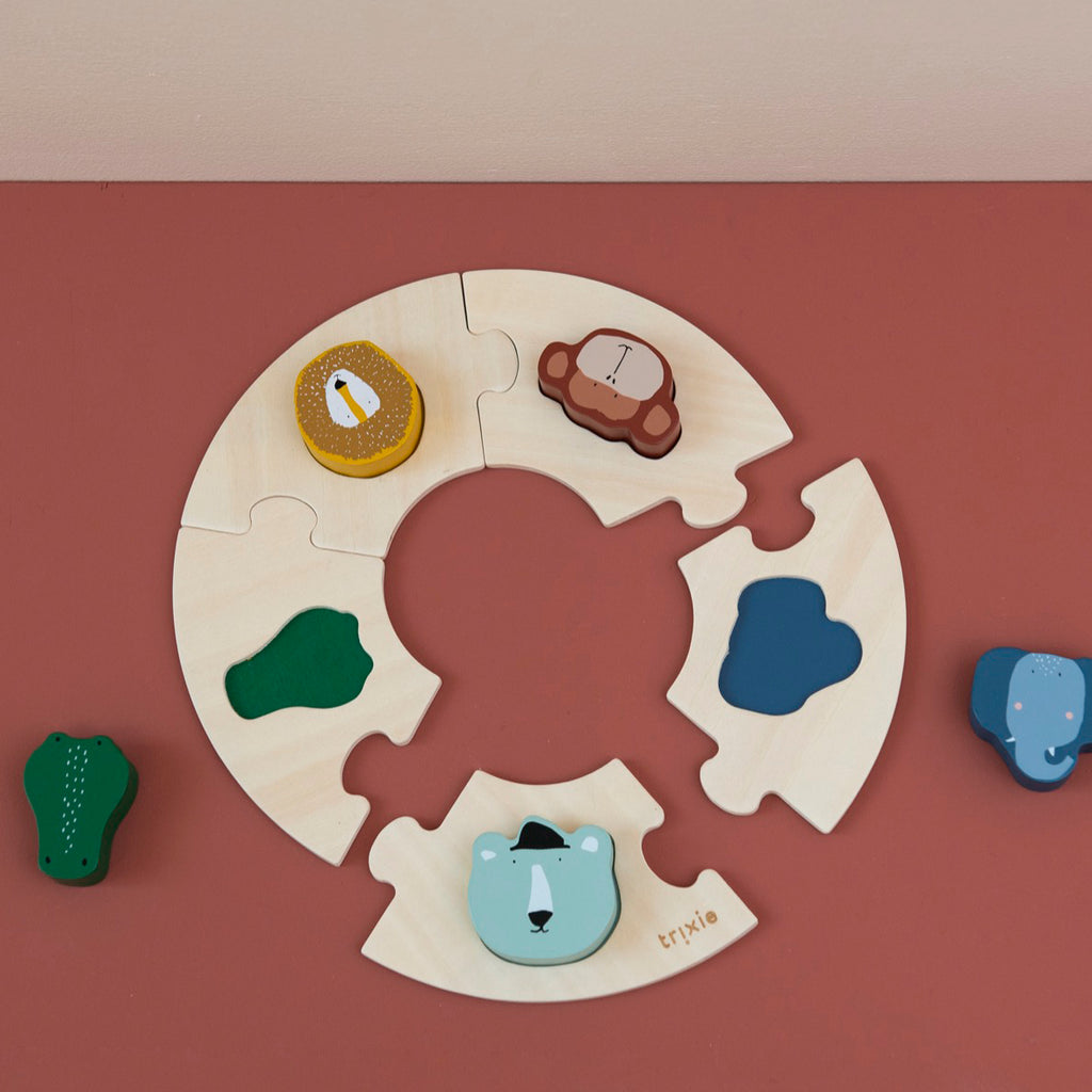 Trixie Wooden Round Puzzle