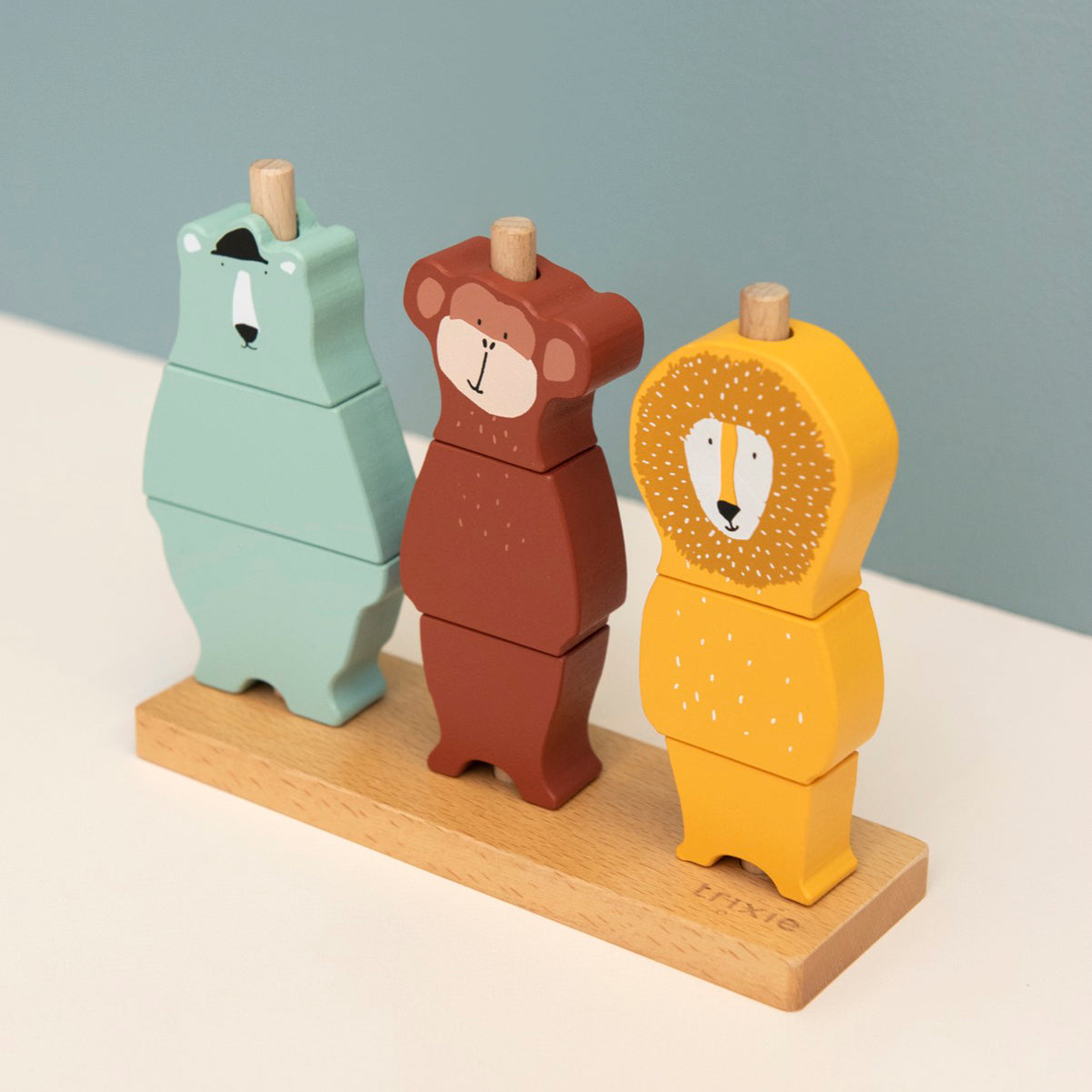 Trixie Wooden Animal Puzzle Stacker