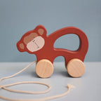 Trixie Wooden Pull Along Toy Mr. Monkey