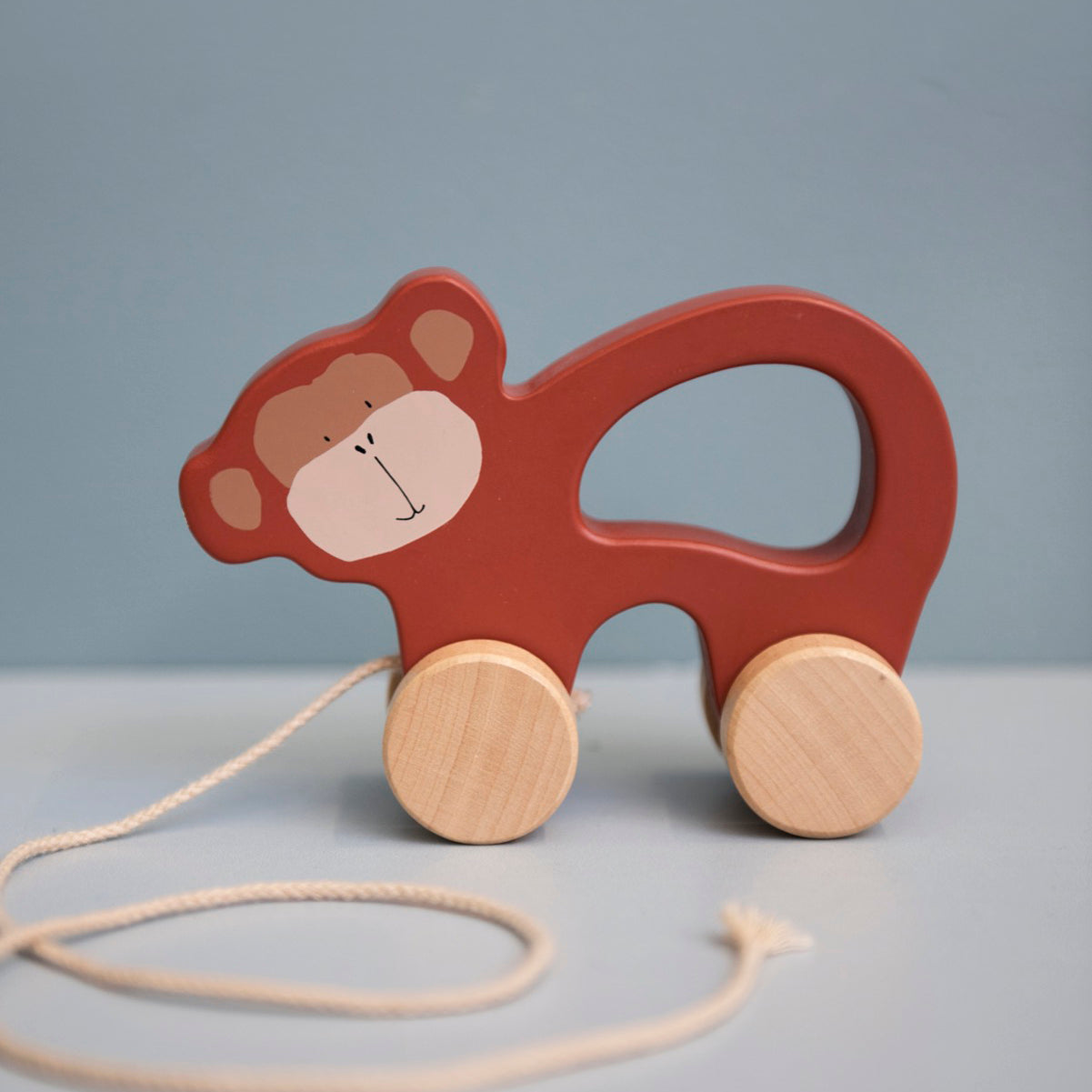 Trixie Wooden Pull Along Toy Mr. Monkey