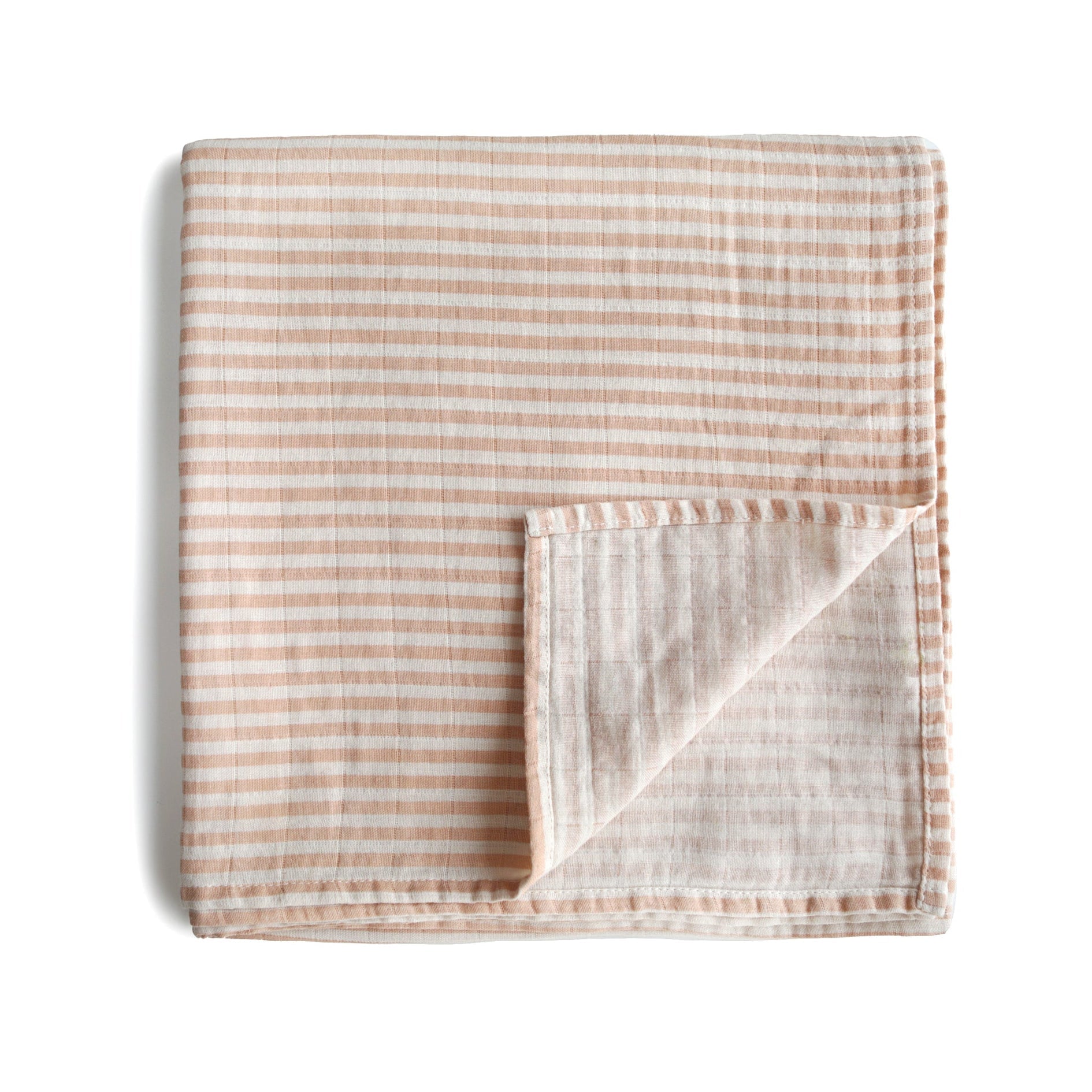 Mushie Organic Cotton Muslin Swaddle Blanket