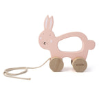 Trixie Wooden Pull Along Toy Mrs. Rabbit